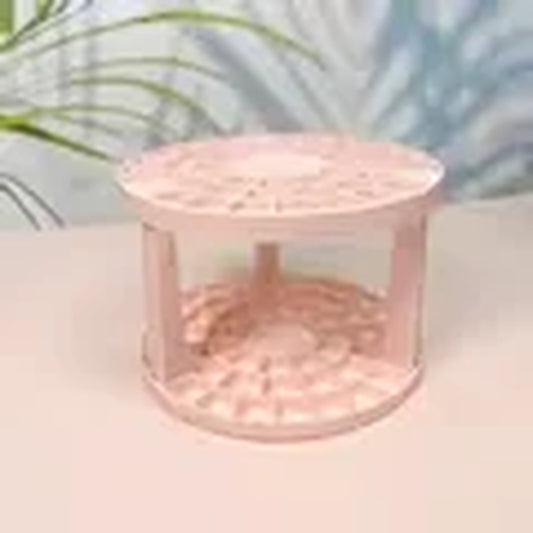 360° Rotating 5-Slot Makeup Brush Holder - Stylish & Functional Organizer for Vanity and Bathroom